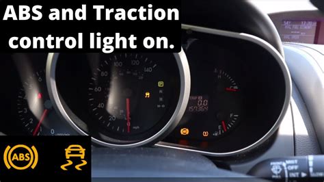 abs light traction control light and brake light on